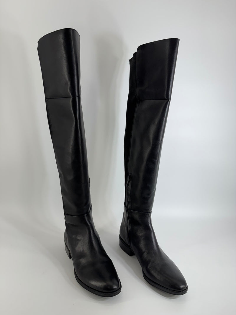 Sam Edelman Tall Overknee Leather Boots Size 8.5
