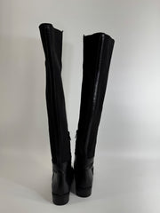 Sam Edelman Tall Overknee Leather Boots Size 8.5