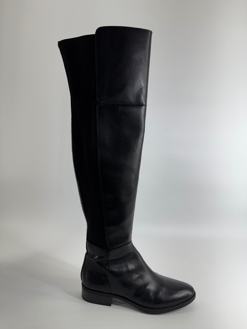 Sam Edelman Tall Overknee Leather Boots Size 8.5