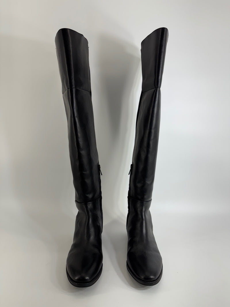 Sam Edelman Tall Overknee Leather Boots Size 8.5