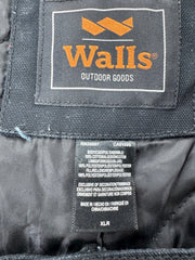 Walls Men’s Black Canvas Overalls Size XL