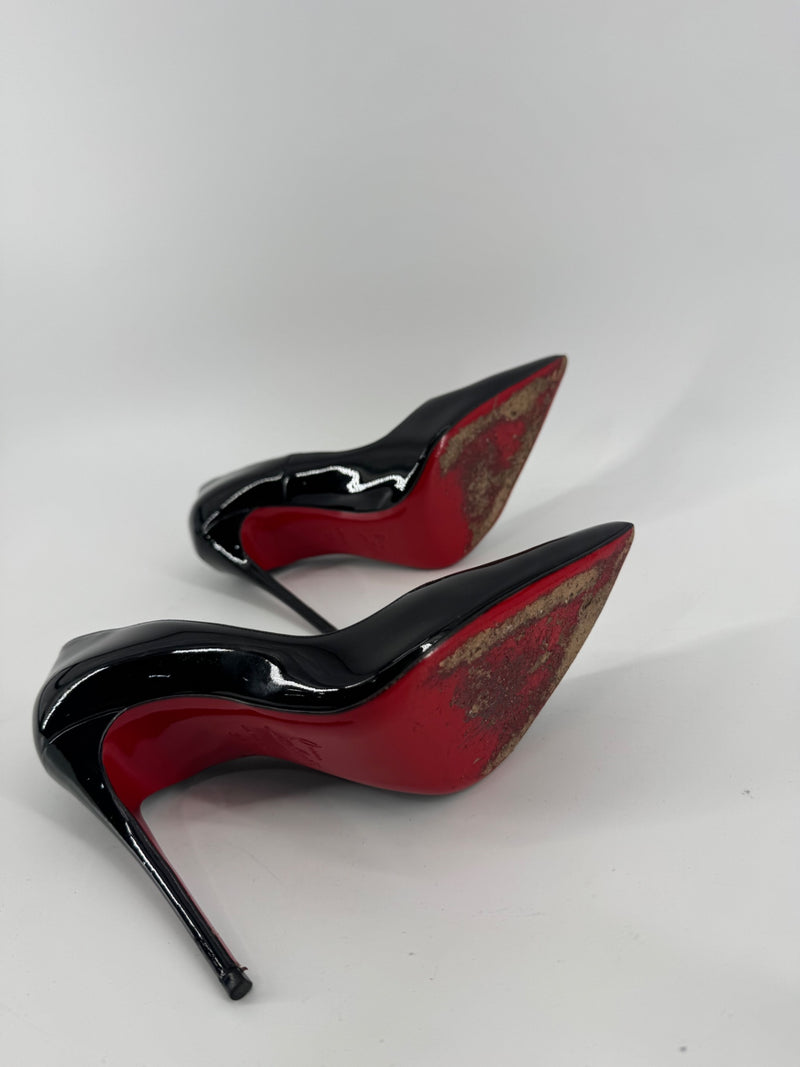 Christian Louboutin So Kate 120MM Patent Leather Heels Size 38
