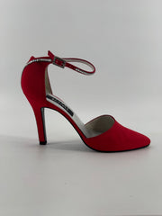 Stuart Weitzman Red Ankle Wrap Heels Size 7