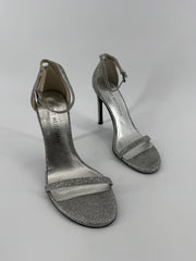 Stuart Weitzman Nudistsong Platinum Heels Size 6