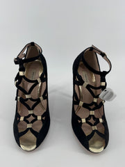 Women's Reiss Ankle Strap Sandal Reels Black - Sz 10
