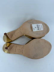 Kate Spade Gold Leather Mule Size 8