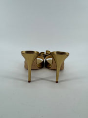 Kate Spade Gold Leather Mule Size 8