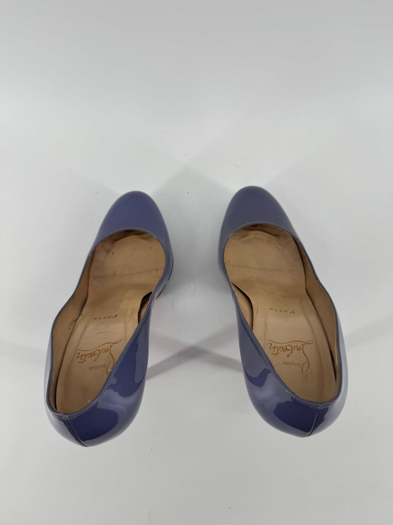 Christian Louboutin Lavender Patent Leather Heels Size 38