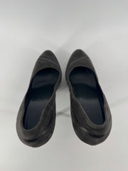 Gucci Gray Platform Zipper Heels Size 40