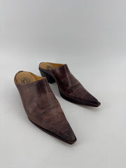 Charlie 1 Horse Pointed Toe Mules Size 6
