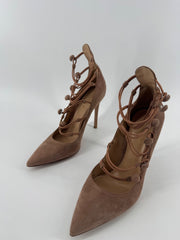 Gianvito Rossi Marquis Suede Heels Size 39.5