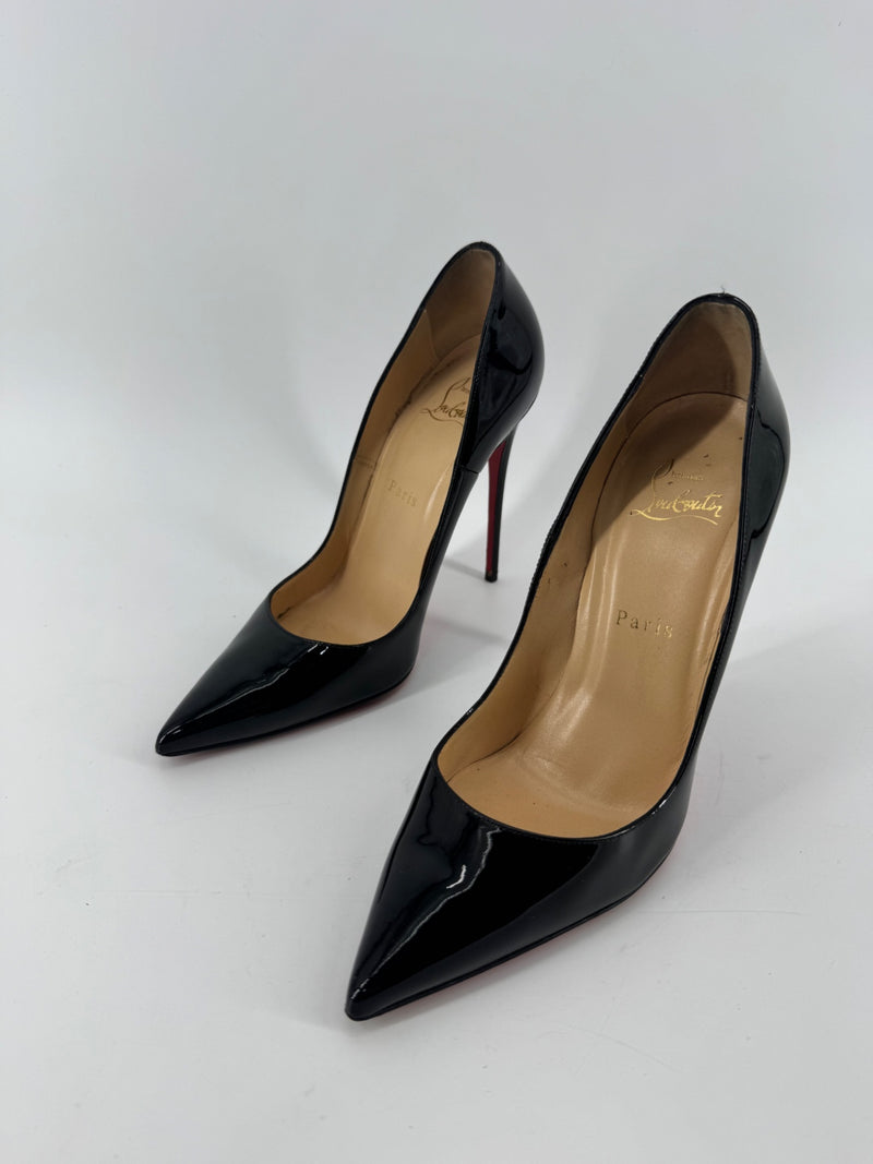 Christian Louboutin So Kate 120MM Patent Leather Heels Size 38