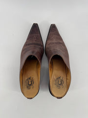 Charlie 1 Horse Pointed Toe Mules Size 6