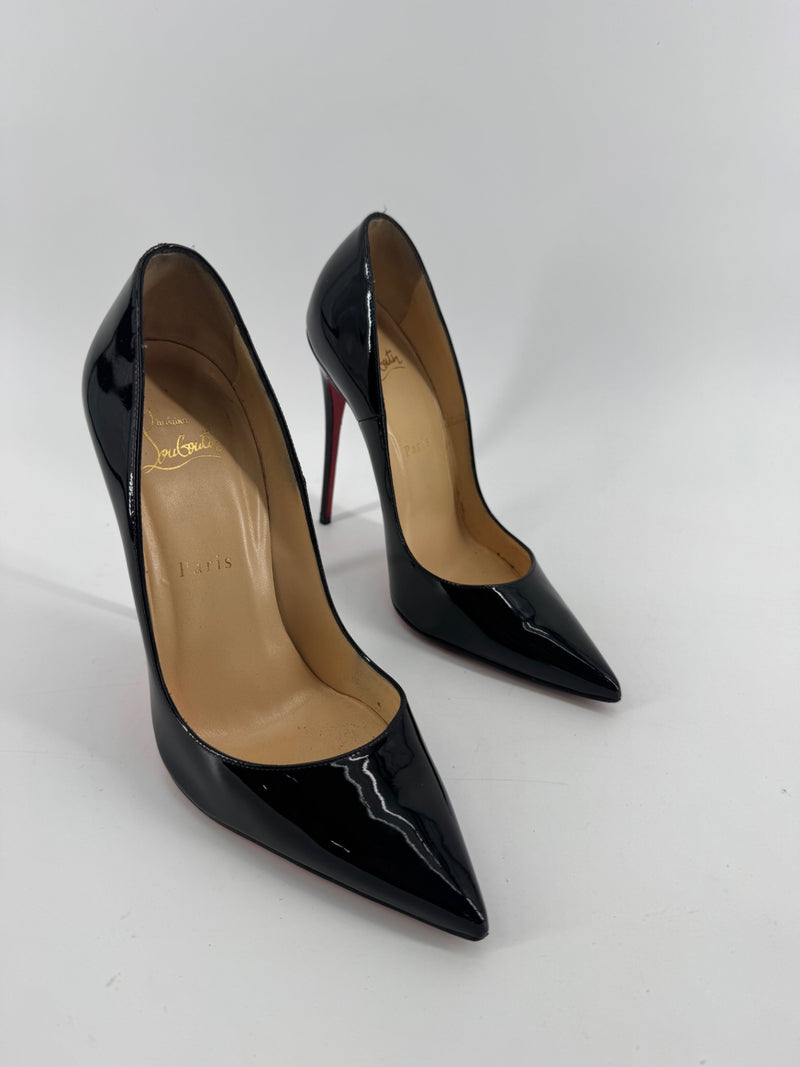 Christian Louboutin So Kate 120MM Patent Leather Heels Size 38