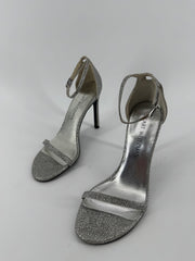 Stuart Weitzman Nudistsong Platinum Heels Size 6