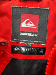 Quiksilver Dry Flight Tech Red Jacket Size LG