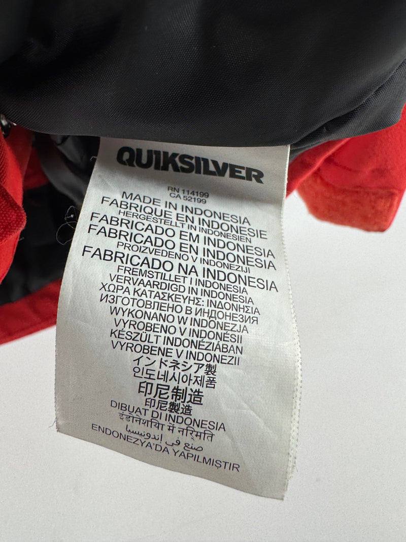 Quiksilver Dry Flight Tech Red Jacket Size LG