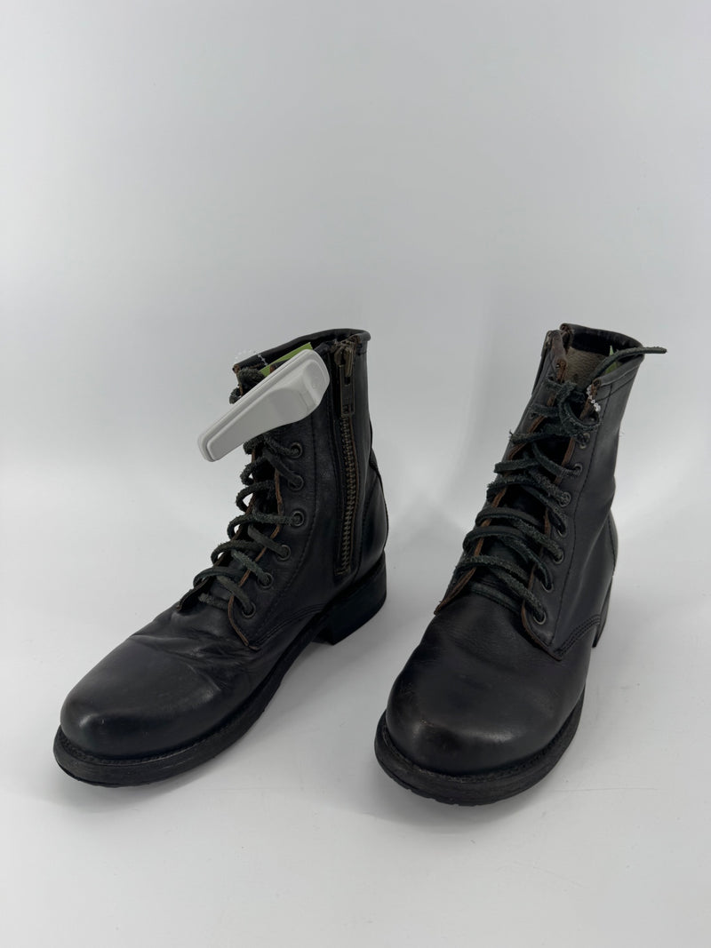 Freebird - Manchester Brown Lace Up Combat Boot