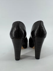 Gucci Croc Embossed Pump Heels Size 7