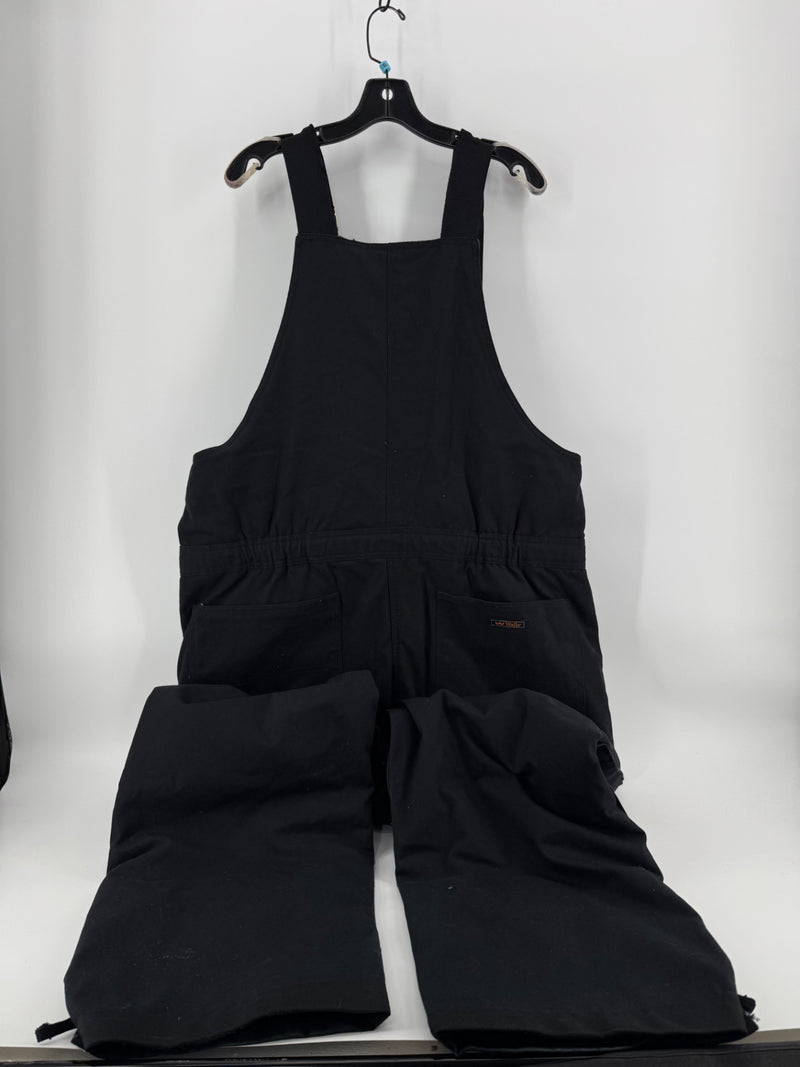 Walls Men’s Black Canvas Overalls Size XL