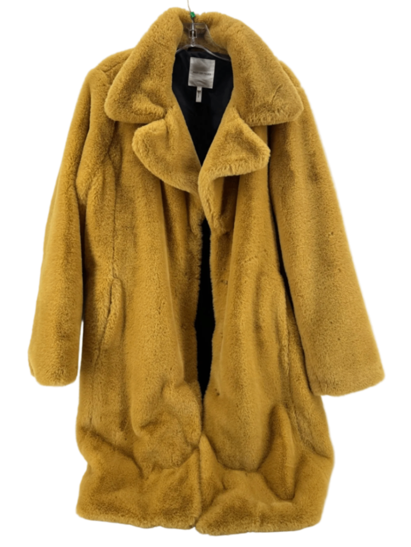 Avec Les Filles Yellow Faux Fur Cost Size LG