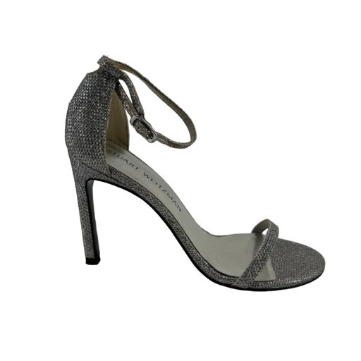 Stuart Weitzman Nudistsong Platinum Heels Size 6