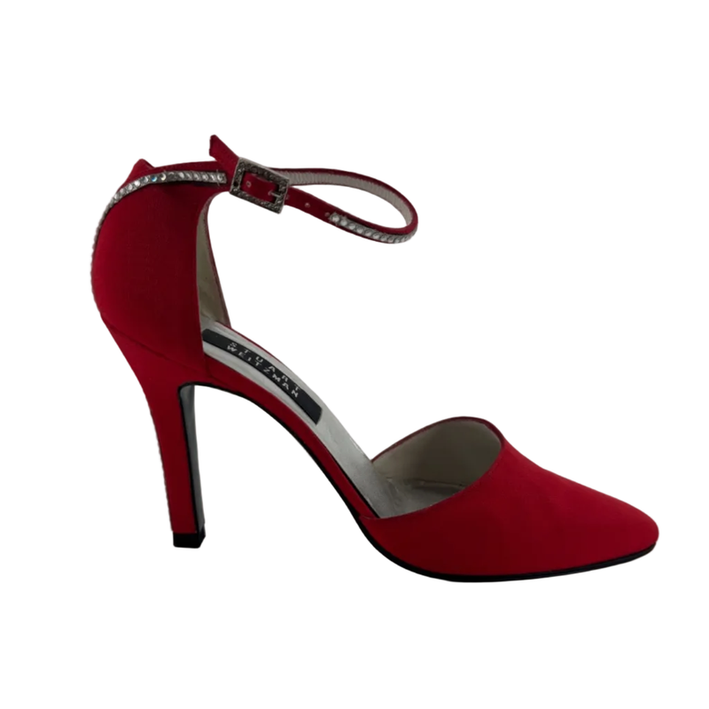 Stuart Weitzman Red Ankle Wrap Heels Size 7