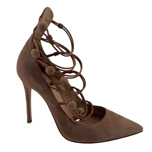 Gianvito Rossi Marquis Suede Heels Size 39.5