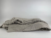Morrow Gray Linen Blanket Cover Size Full/Queen