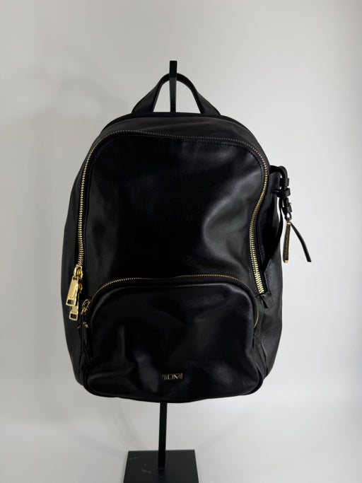 Tumi Black Leather Hannah Backpack