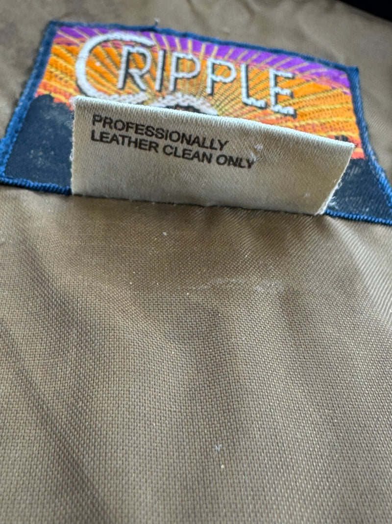 Cripple Creek Men’s Leather Vest Size LG