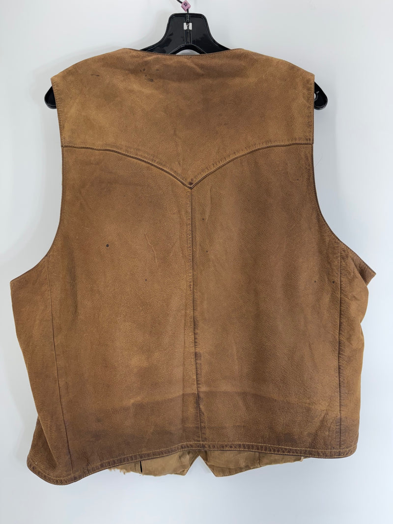 Scully Men’s Leather Vest Size 48