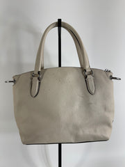 Coach White Leather Handbag with Strap