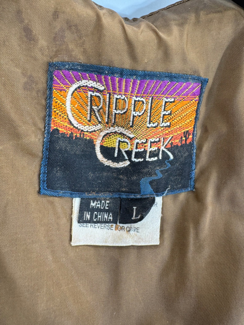 Cripple Creek Men’s Leather Vest Size LG