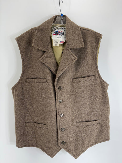 Schaefer Outfitters Brown Wool Vest Sizs XL