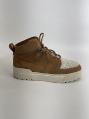 J/Slides Brown Suede with Sherpa Size 9