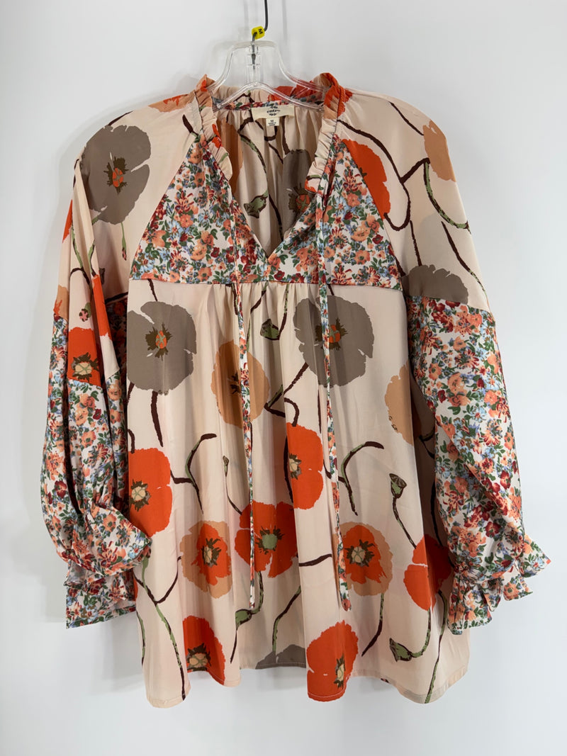 Entro Multicolor Floral Blouse Size M