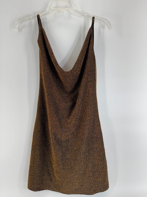 By the Way Gold/Black Sparkle Dress Size SM
