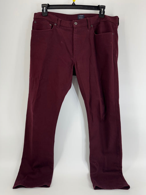 J.Crew The Driggs Burgundy Pants Size 36