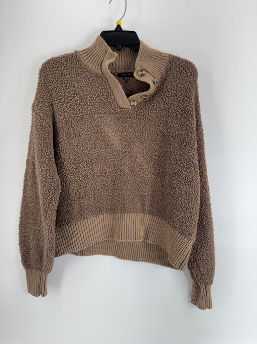 Love Tree Brown Fluffy Knit Sweater Size M