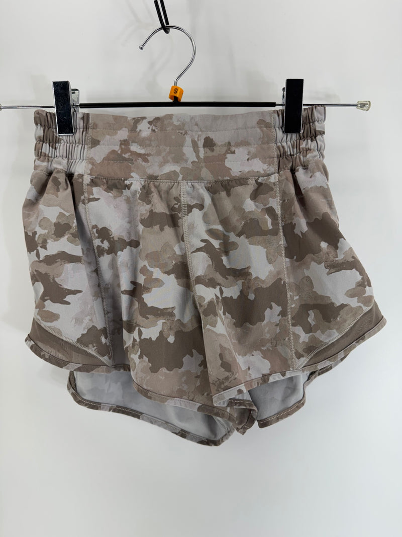 Lululemon Brown Camo Athletic Shorts Size 4