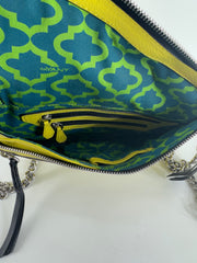 Oryany Yellow Asymmetric Zip Purse 