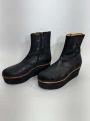 Maison Margiela Platform Suede Platform Ankle Boots Size 7.5