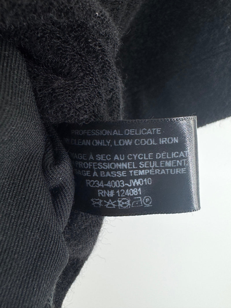 Proenza Schouler Black Wool Blend Top Size LG