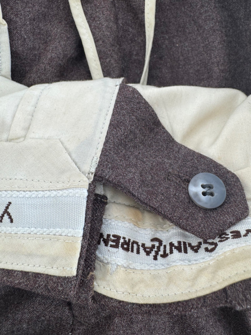Yves Saint Laurent Brown Wool Pants Size 36