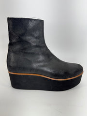Maison Margiela Platform Suede Platform Ankle Boots Size 7.5