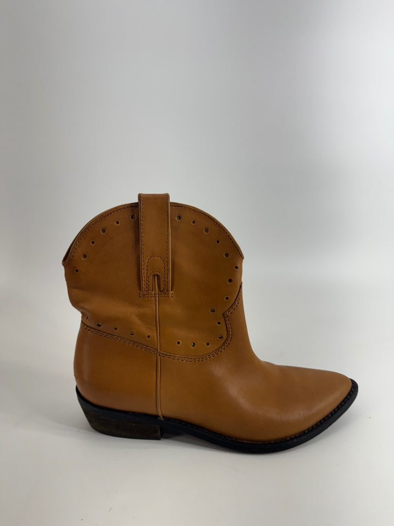 Lucky Brand Western Ankle Boots Size 7.5