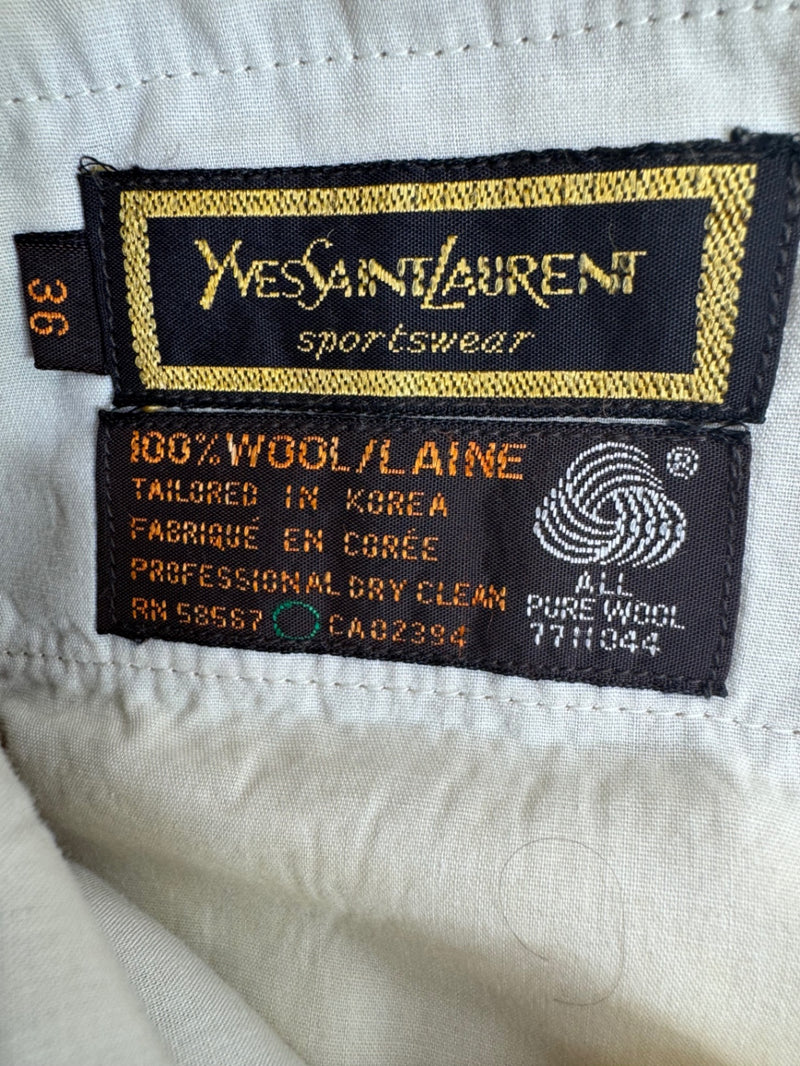 Yves Saint Laurent Tan Pants Size 36