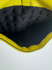 Oryany Yellow Asymmetric Zip Purse 
