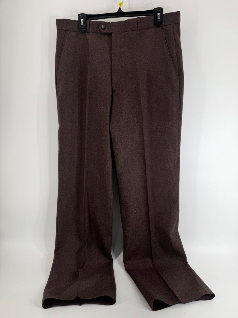 Yves Saint Laurent Brown Wool Pants Size 36